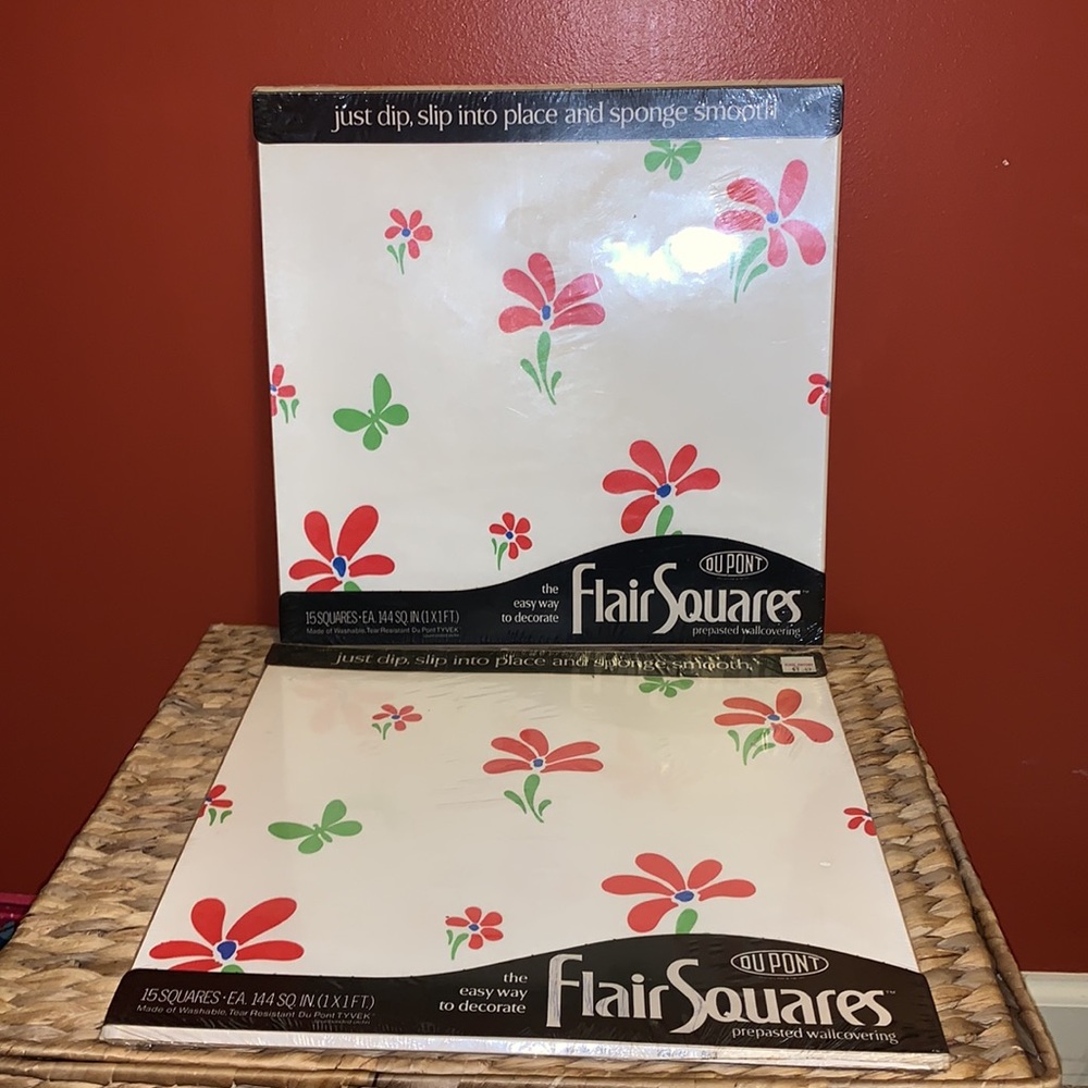 4 pcks Vintage Dupont FLAIR SQUARES “Free Spirit”.